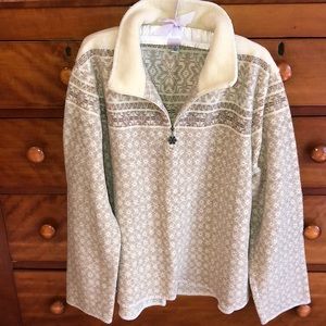 ❄️ Coldwater Creek 1/4 Zip Nordic Berber Fleece